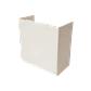 Union canal LinkChip QN1U 100x50mm blanca para canaleta - Miniatura 1