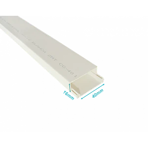 Canaleta LinkChip QN4W PVC blanco 40x16mm con tapa 2m