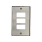 BTICINO Placa 3 Puestos Modulos Aluminio c/Tornillos - Miniatura 1
