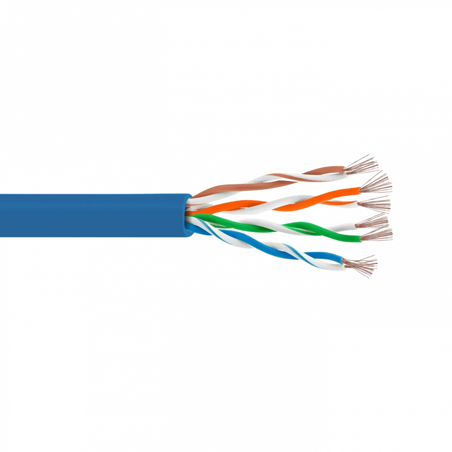 Pack x4 Cable Patch LINKMADE Cat5e 30cm Azul LSZH Inyectado Multifilar 1
