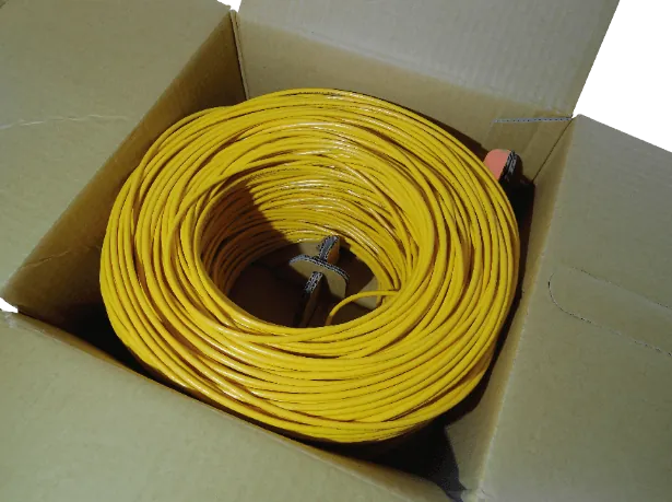 Caja Cable LINKMADE Cat5e UTP Amarillo 305mt Cobre Multifilar para Patch 1