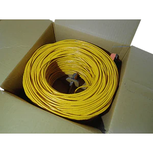Caja Cable LINKMADE Cat5e UTP Amarillo 305mt Cobre Multifilar para Patch