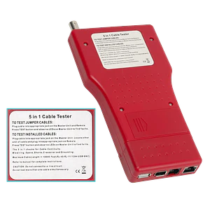 Tester 1-USB 1-1394 1-BNC 1-RJ45 1-RJ11 REQ/BAT-9V