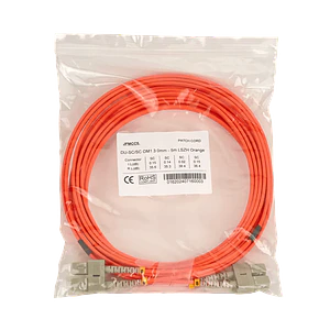 5mt SC-SC OM1 MultiModo MM Duplex Jumper Fibra 62.5/125um 3mm LSZH