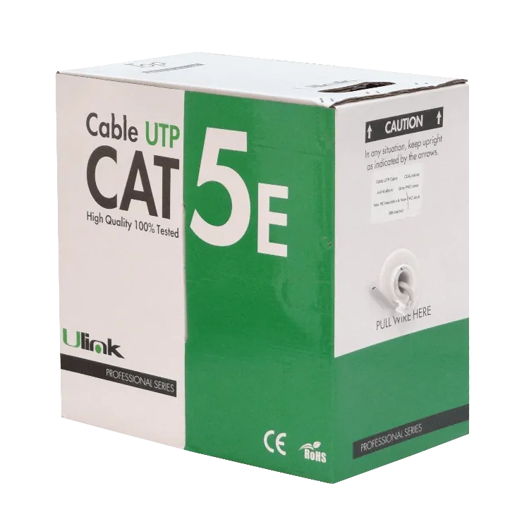 Caja Cable UTP ULINK 100-C CAT5E 300m CCA Unifilar 4-Pares 1