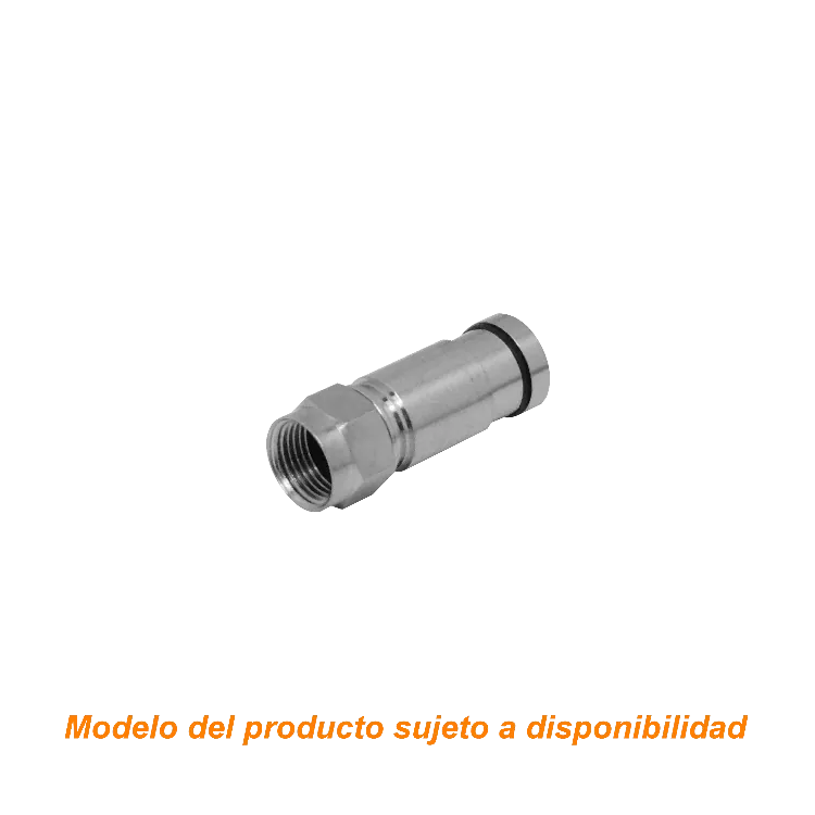Conector F Macho de Compresión para Cable Coaxial RG6 ERG6 1