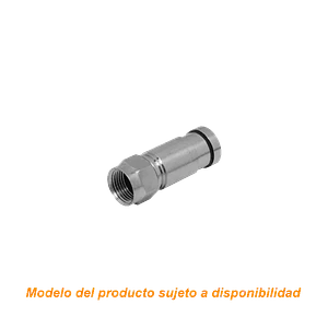 Conector F Macho de Compresión para Cable Coaxial RG6 ERG6