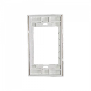 3-Espacios Placa Mural 120x70mm Blanca Faceplate Multimedia LY-092
