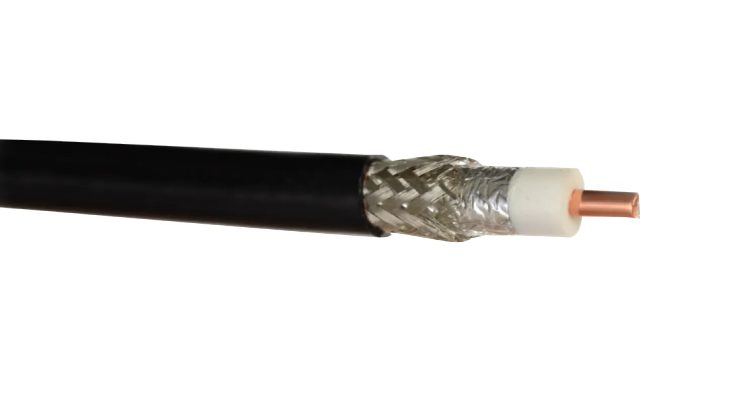 CA195 LMR195 Negro Serie-195 Cable Coaxial por Metro (Carrete-300mts) 1