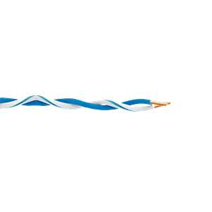 Jumper Azul/Blanco 24-26AWG 100mt Aleacion CCA UTP 1-par