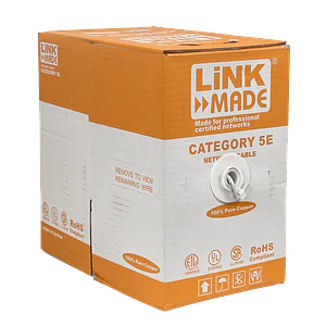 Cable F/UTP Cat5e unifilar 300 m, LINKMADE CBL-FG3, gris, cobre 100 %, CM