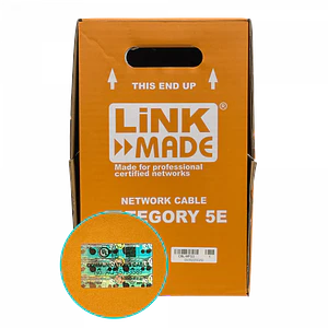 Cable F/UTP Cat5e multifilar blindado 300 m, LINKMADE CBL-MFG3, gris, cobre 100 %
