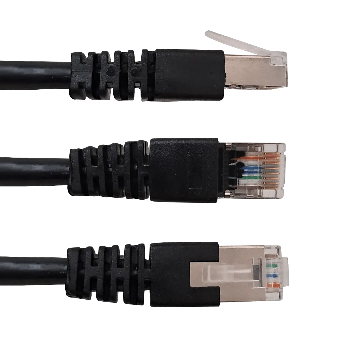 Cable Exterior LINKMADE Cat5e SF/UTP 5mt Negro Multifilar 1