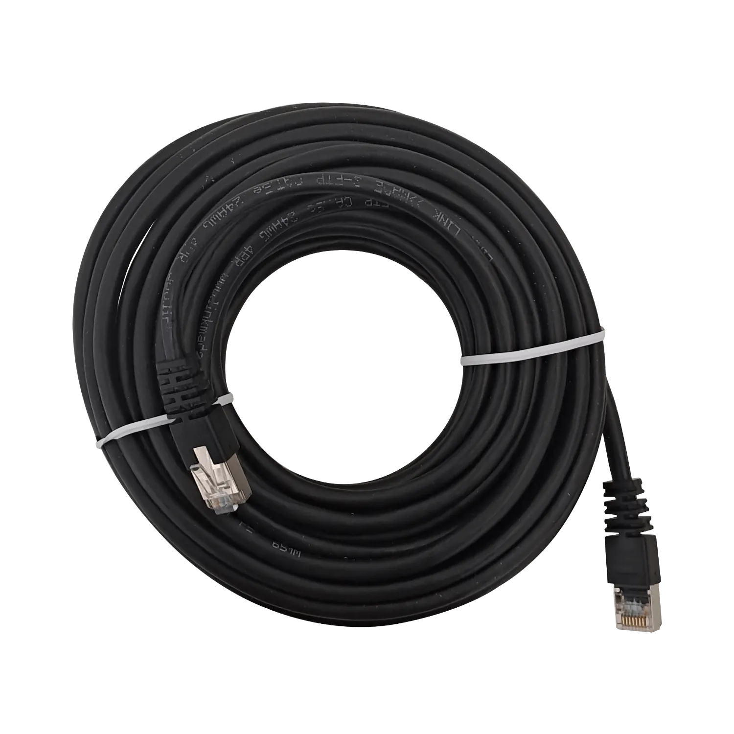 Cable Exterior LINKMADE Cat5e Negro SF/UTP 10mt para Instalación en Exteriores 1