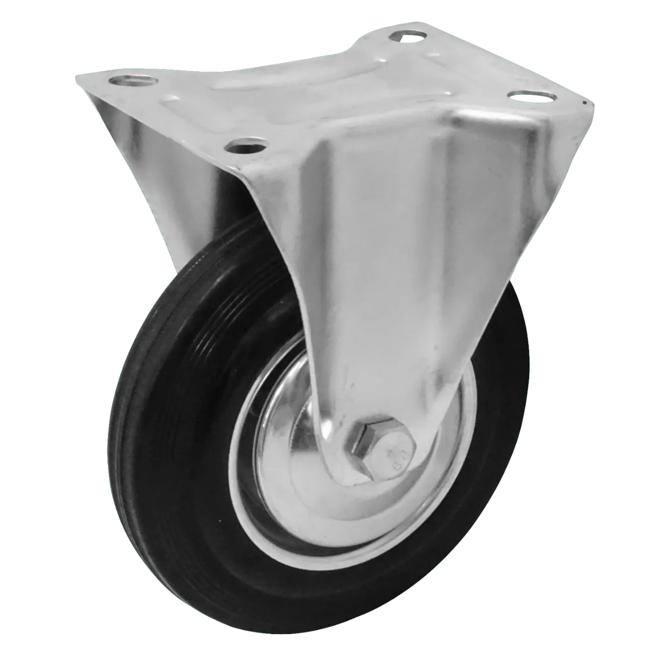 Rueda 6-pulgadas Fija Negra Soporta-150Kg 115x135x200 1