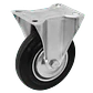 Rueda 6-pulgadas Fija Negra Soporta-150Kg 115x135x200 - Miniatura 1