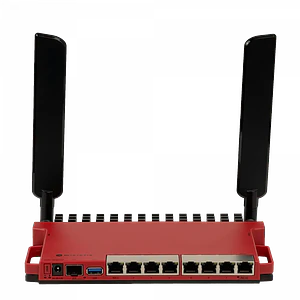 Router Inalámbrico MikroTik L009UiGS-2HaxD-IN - Wi-Fi 6 Dual Band, x5 Puertos Ethernet, PoE In/Out