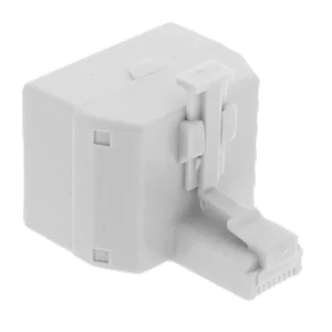 Union Y 2-RJ45-Hembra 1-RJ45-Macho CAT3 Blanco