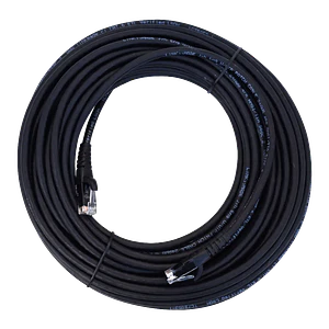 Cable Patch LINKMADE Cat6 U/UTP Negro LSZH, 15m, Inyectado, Multifilar