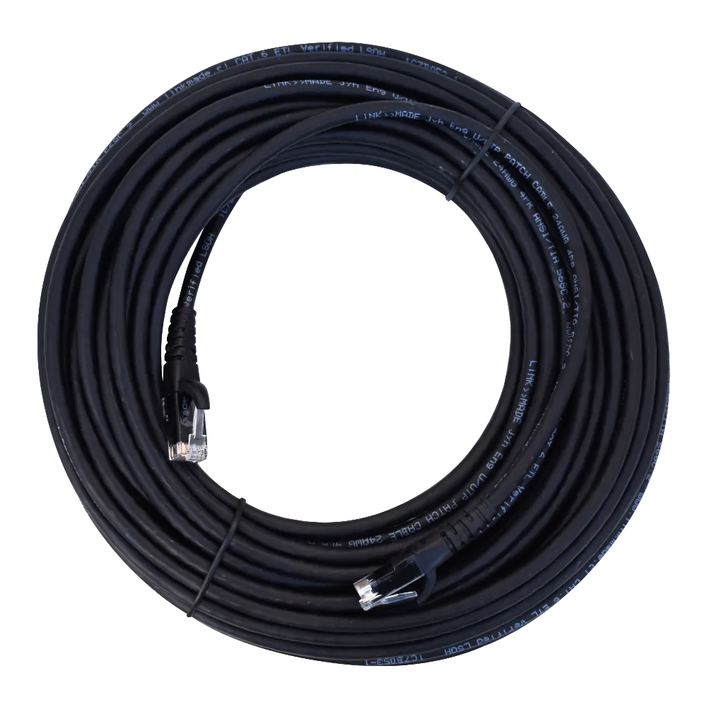 Cable Patch LINKMADE Cat6 U/UTP Negro LSZH, 15m, Inyectado, Multifilar 1