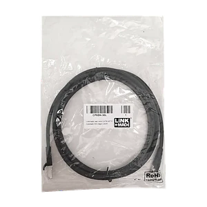 Cable Patch LINKMADE Cat6 Negro S/FTP LSZH 3 metros Inyectado Multifilar para Uso Extendido
