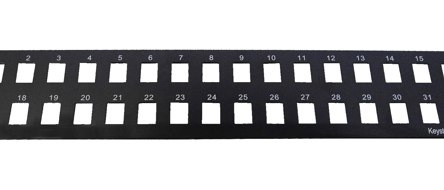 Cubierta Patch Panel Linkmade Keytstone 32, 2U 1