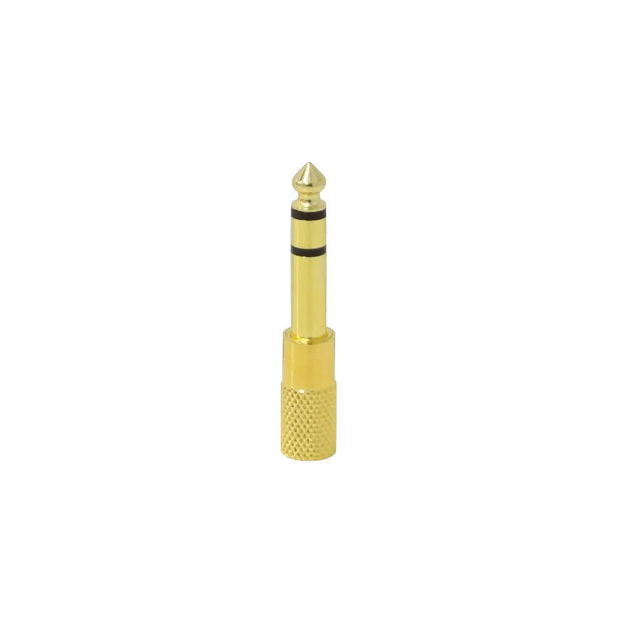 Adaptador de Audio 3.5mm Hembra a 6.35mm Macho Estéreo, Phone 1/8” a 1/4” 1