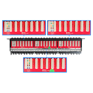 Patch Panel LINKMADE 0.5U, 24 Puertos RJ45, Cat6A F/UTP S/FTP, Blindado