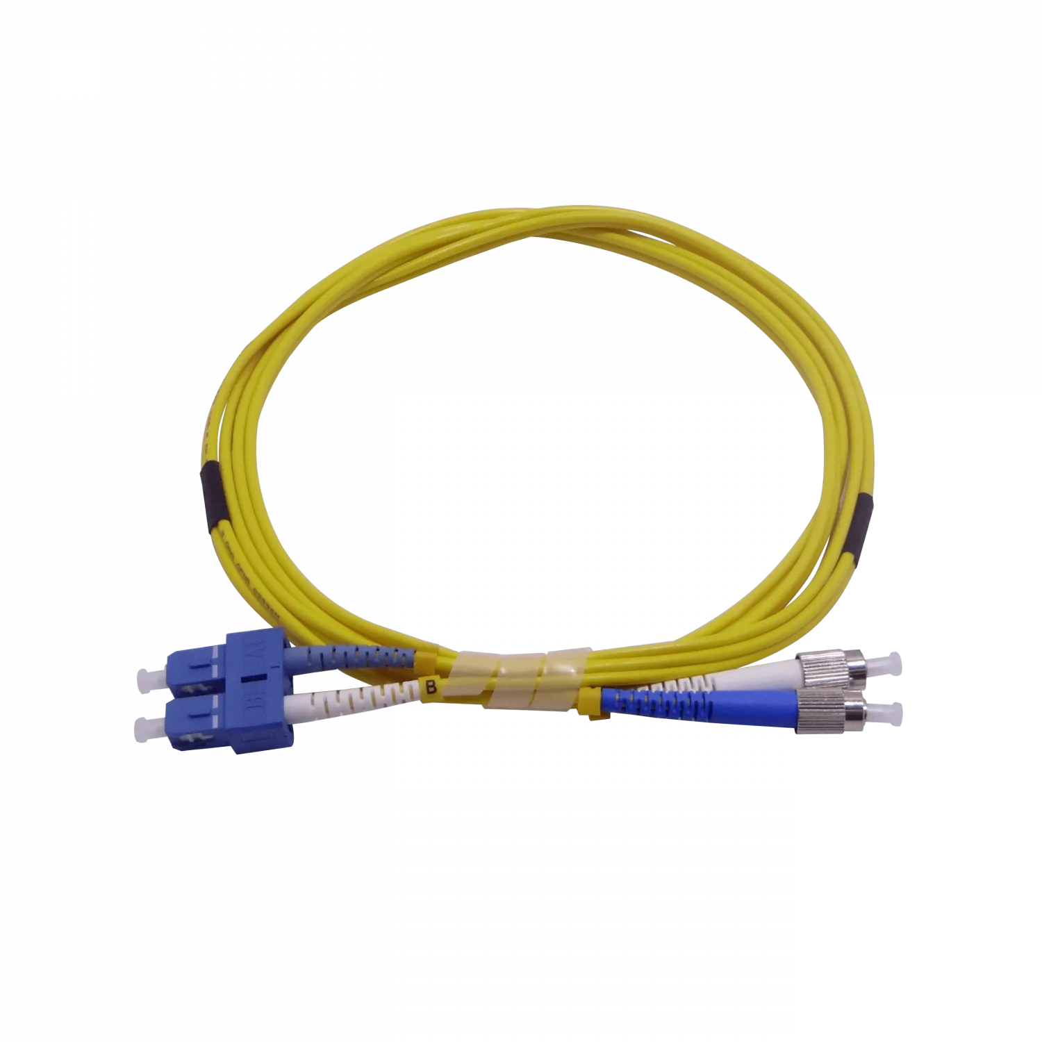 2mt SC-FC MonoModo SM Duplex Jumper Cable Fibra 9/125um 3.0mm 1