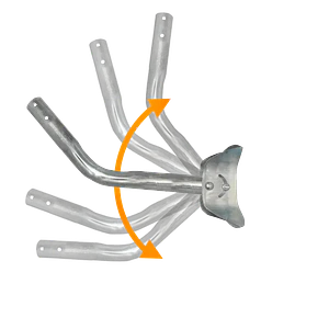 Soporte Exterior LINKMADE BAM-50 50cm Abatible Galvanizado para Muro