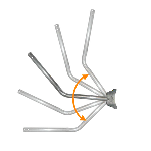 Soporte Exterior LINKMADE BAM-90 90cm Abatible Galvanizado para Muro