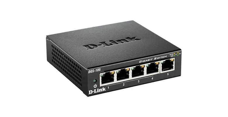 Switch D-Link DGS-105, Plug & Play, 5 Puertos Gigabit 1000Mbps, Ideal para Gaming y Streaming 4K 1