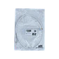 Cable Patch LINKMADE Cat6a Blanco LSZH U/FTP 1m Inyectado Multifilar con Conectores Resistentes - Miniatura 1