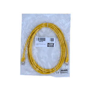 Cable Patch LINKMADE Cat6a U/FTP 3mt Amarillo LSZH Inyectado Multifilar