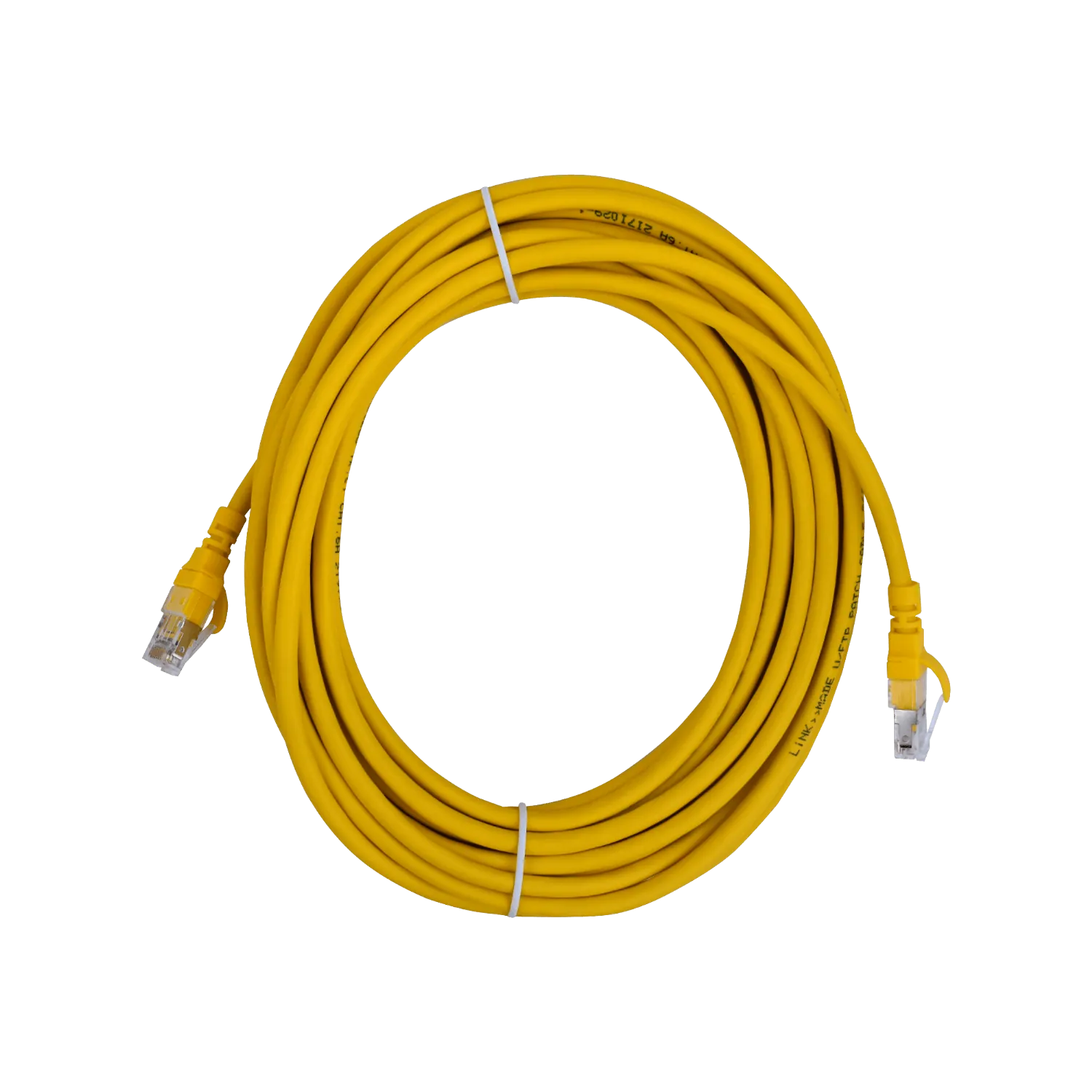 Cable Patch LINKMADE Cat6a U/FTP 7mt Amarillo LSZH Inyectado Multifilar 1