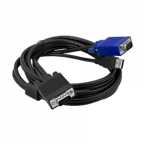 Cable KVM USB VGA 1.8m MINITAR para ERU-8, ECAB2043-1.8M