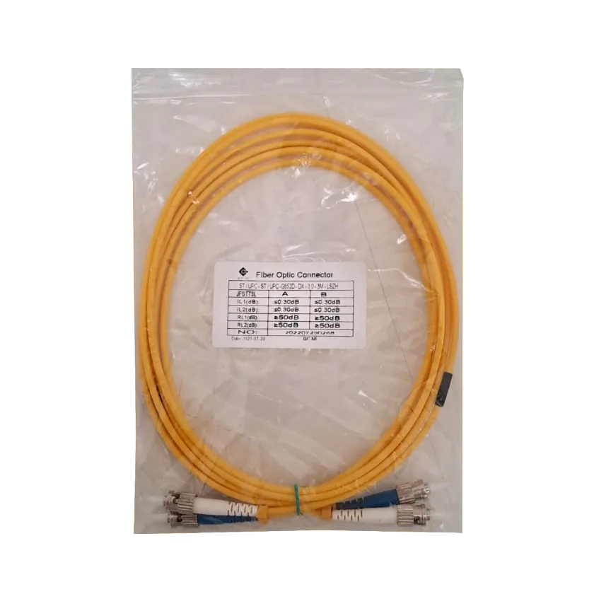 3mt ST-ST MonoModo SM Duplex Jumper Cable Fibra 9/125um 3mm 1
