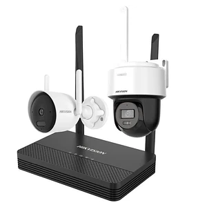 Kit de Videovigilancia IP Hikvision NKS422WBPH, NVS 4 canales, camaras IP bullet + domo 2MP