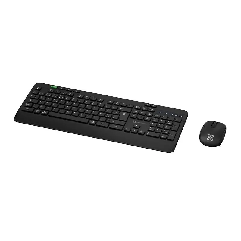 Kit combo Teclado y Mouse Klip Xtreme KBK-750 Inalambrico,Receptor 2.4 GHz, Hasta 1600 DPI 1