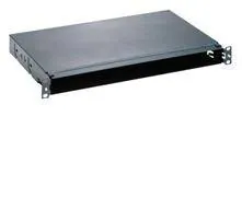 Panduit Opticom Rack Mount Fiber Trays - Caja de empalmes de fibra Ã³ptica - negro - 1U - 19