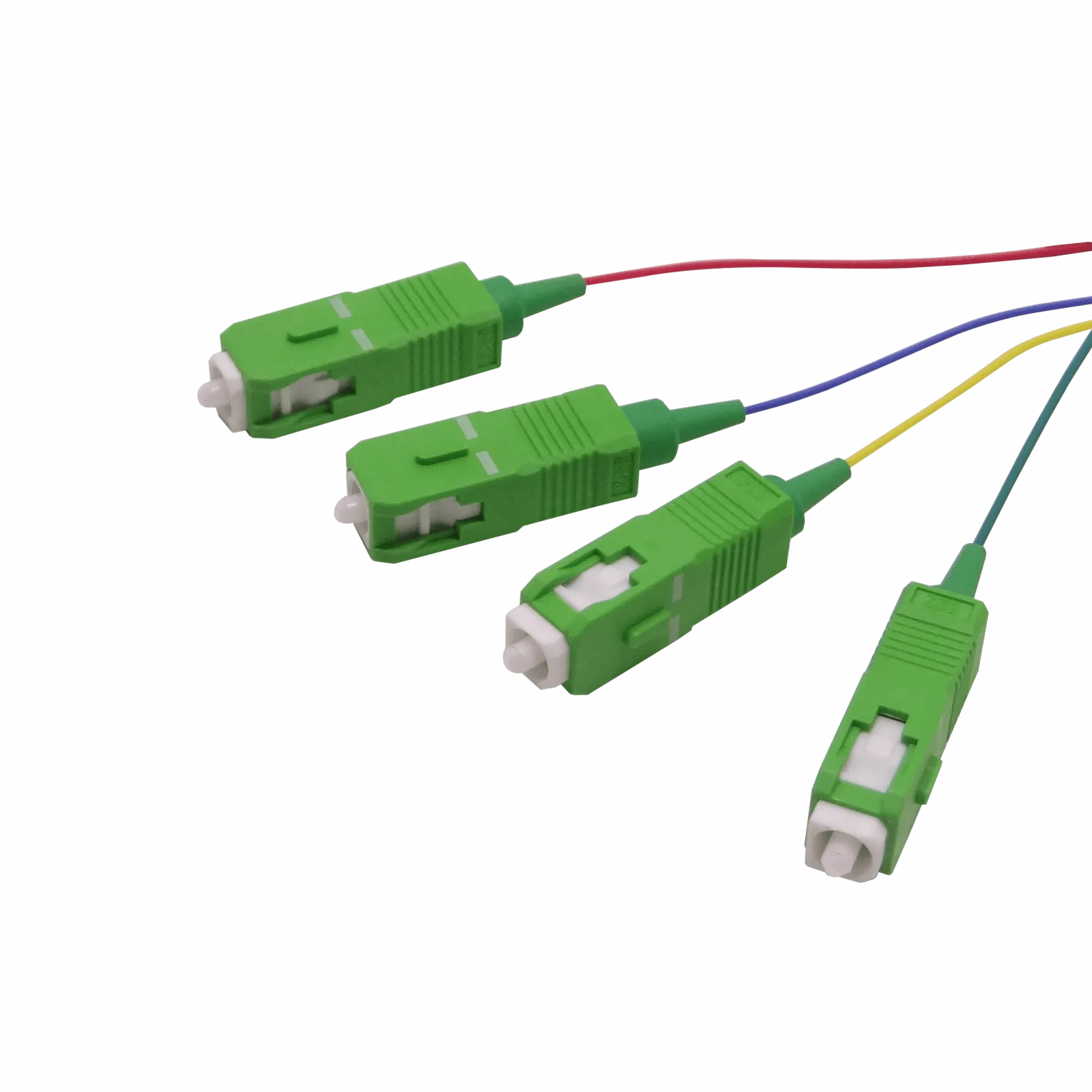 SC/APC SM 1,5mt 4-unidades Pigtail 150cm 0,9mm 1.5mt MonoModo 9/125um 1