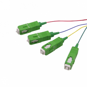 SC/APC SM 1,5mt 4-unidades Pigtail 150cm 0,9mm 1.5mt MonoModo 9/125um
