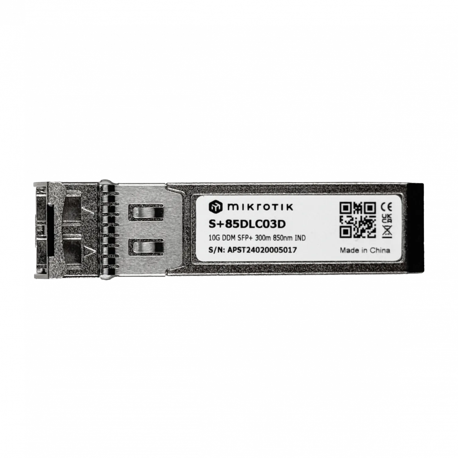 Módulo Transceptor SFP+ Mikrotik, 10Gigabit Ethernet, Multimod 300m 1