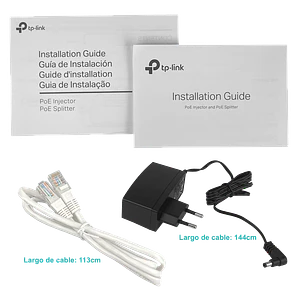Inyector TP Link TL-POE150S, PoE, Plug and play, 10/100/1000Mbps RJ45