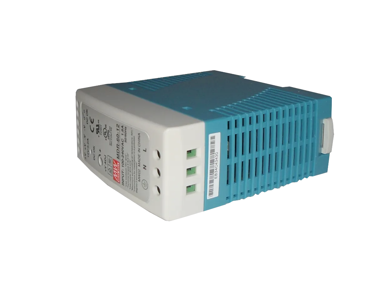 MEANWELL 12VDC 60W 5A Ajustable Ancho-42mm Riel-DIN Fuente-Poder 1