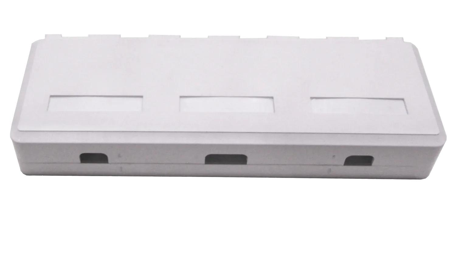 Roseta RST-6 6-Keystone Sobrepuesta Blanca con Doble Contacto 1