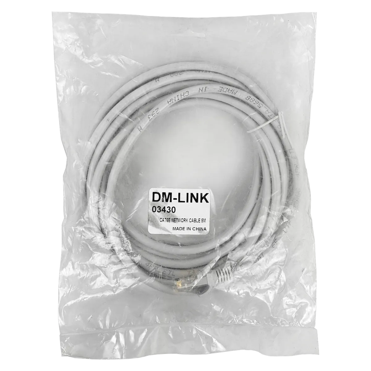 Cable Patch Genérico Cat5e 5mt Gris CCA Inyectado 1