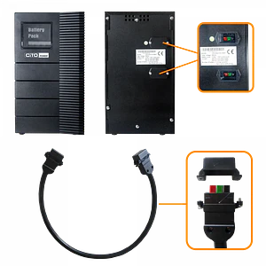 Banco Vacío CITO EBMT-3K 16 Baterías 96VDC 2x8x12V/7.2Ah Torre sin Baterías