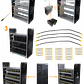 Banco Vacío CITO EBMT-6K 40 Baterías 240VDC 2x20x12V/7.2Ah Torre sin Baterías - Miniatura 1