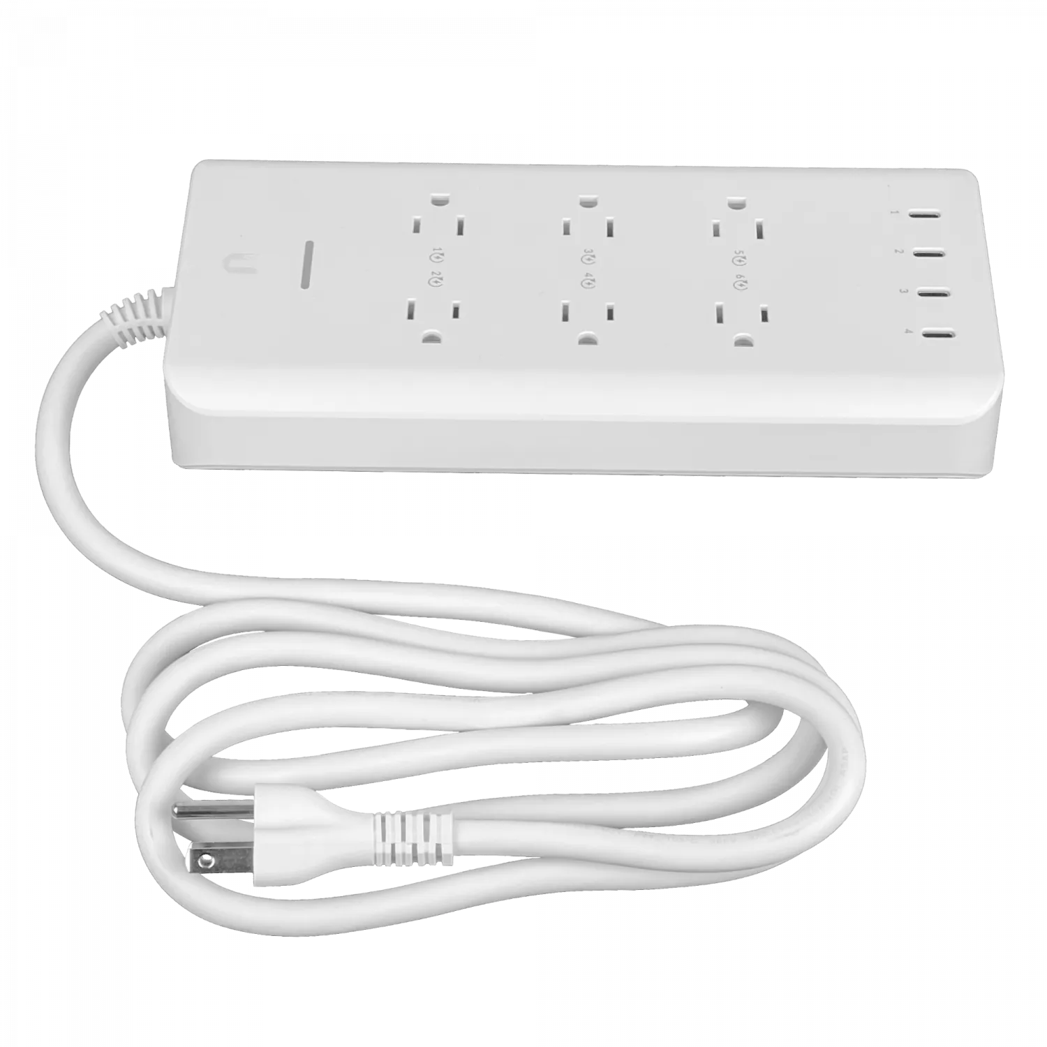 Regleta Inteligente UniFi SmartPower Strip US, 6 Tomas de Corriente, 4xUSB-C, Solo Redes 100-125V AC 1